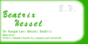 beatrix wessel business card